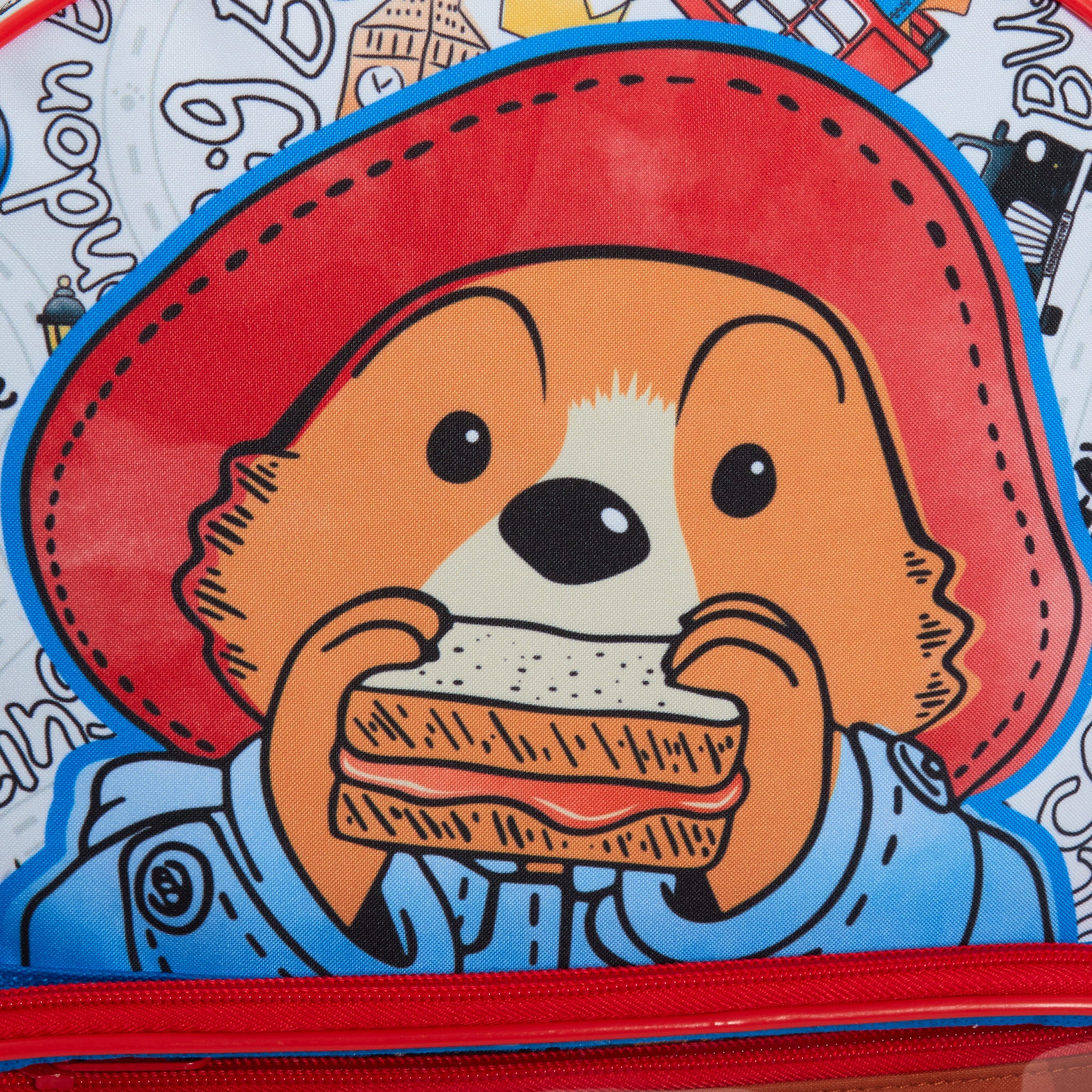 Paddington Bear Backpack with Pencil Case Kids Nursery School Lunch Book Bag