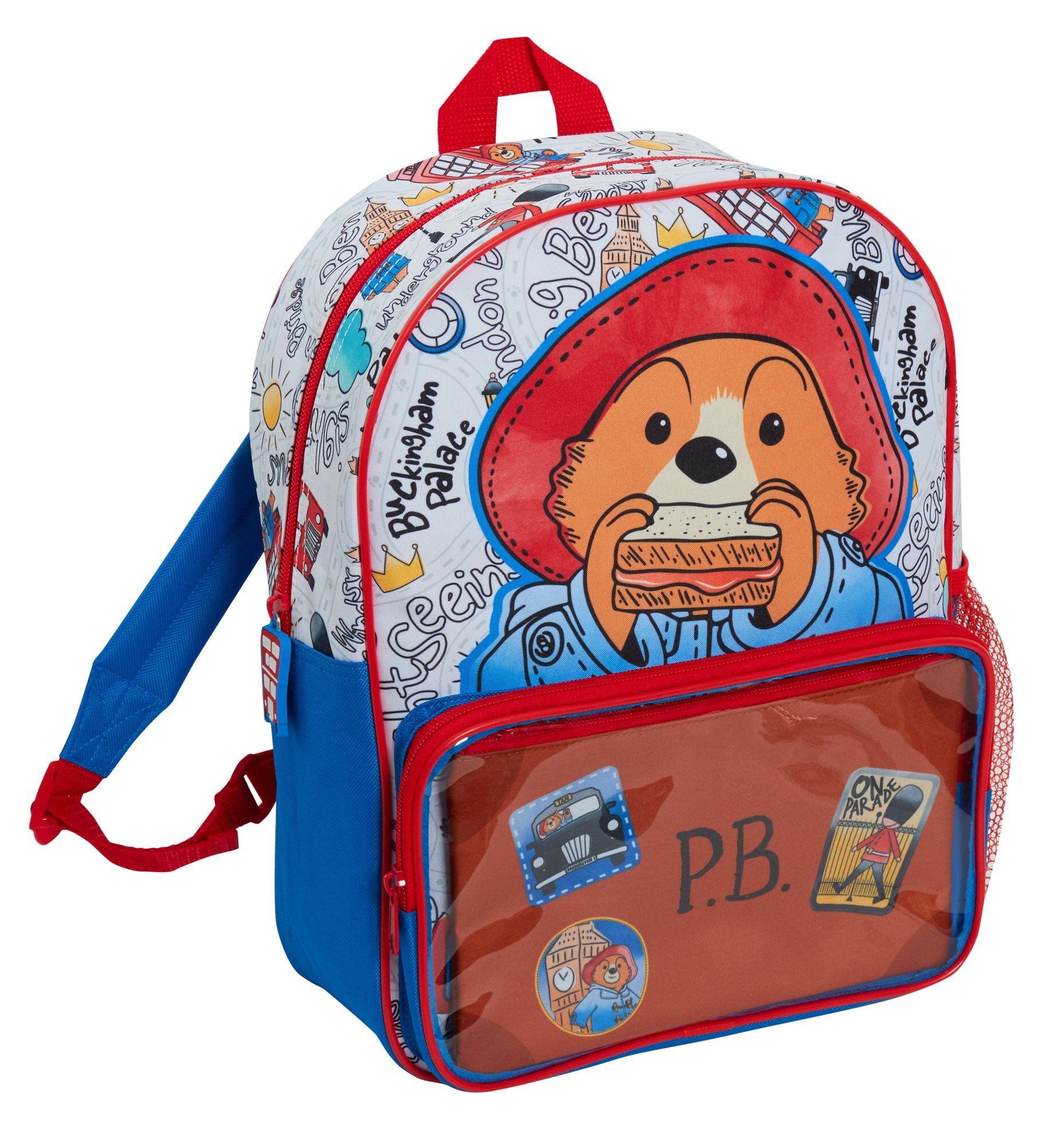Paddington Bear Backpack with Pencil Case Kids Nursery School Lunch Book Bag