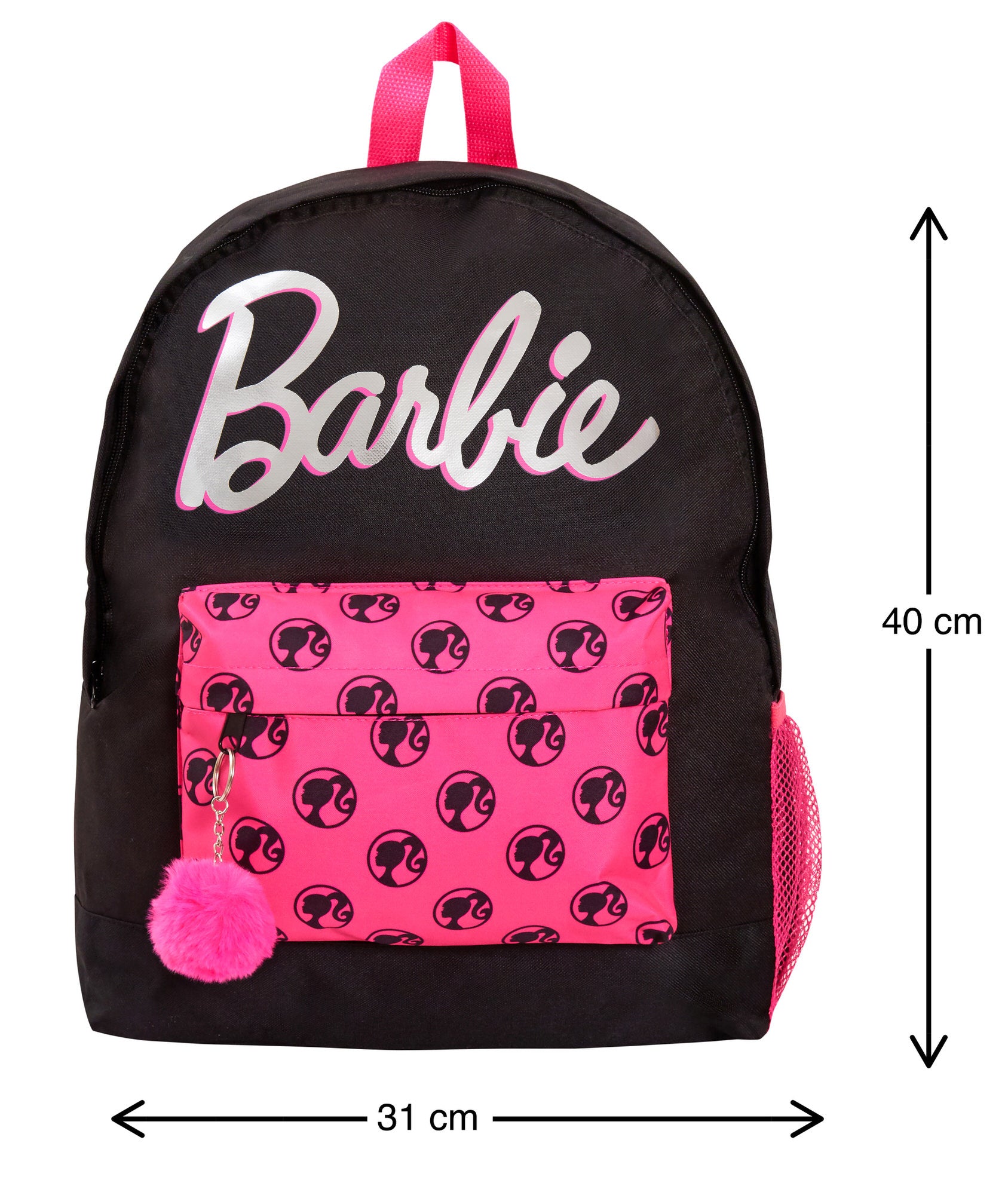 Barbie Backpack for Adults + Teen Girls Black Rucksack College School Lunch Bag