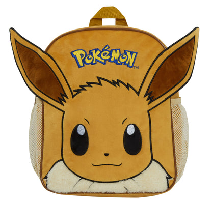 Pokemon Eevee Backpack 3D Plush Kids Character School Rucksack Lunch Book Bag