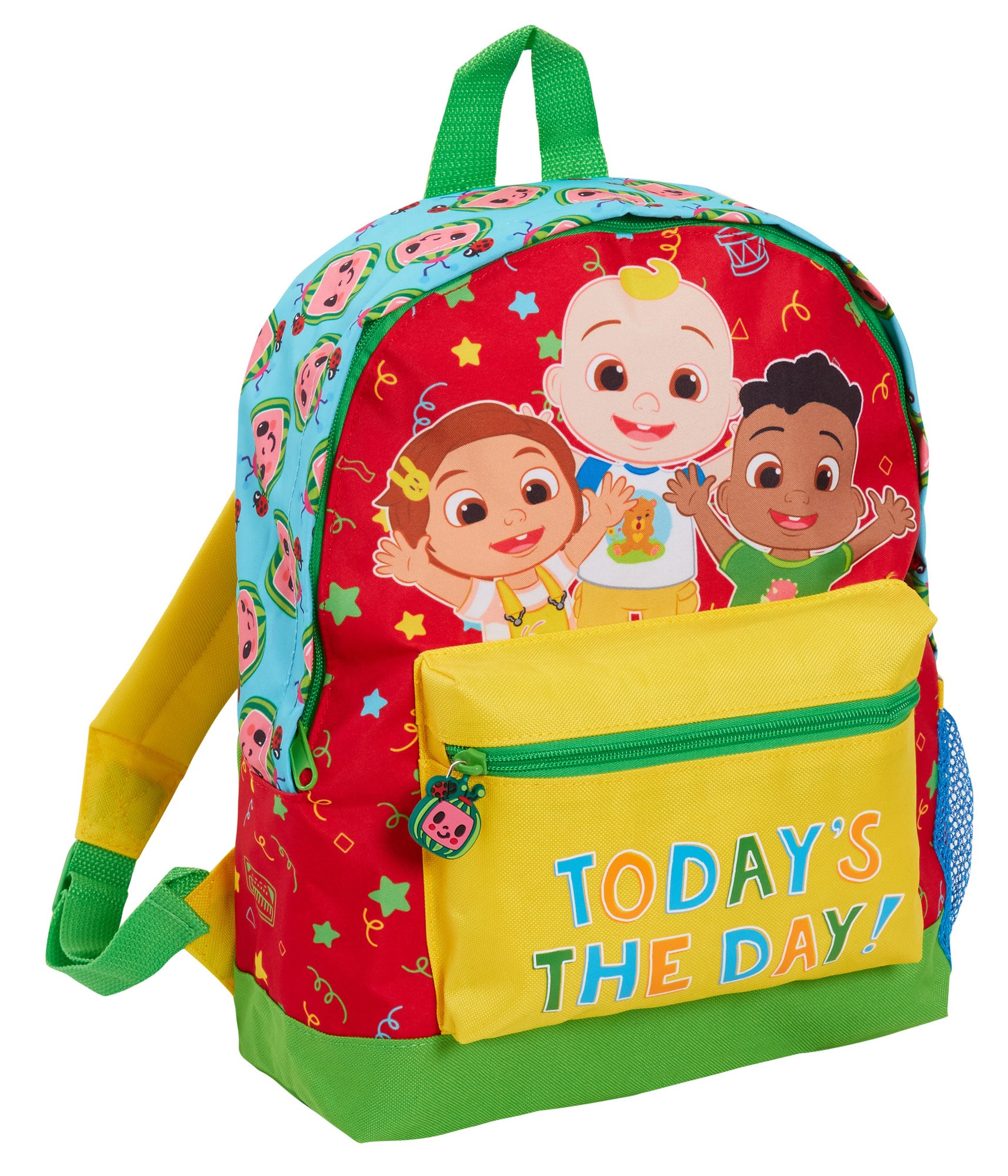 Boys Girls Cocomelon Backpack Kids Character Nursery Rucksack Travel Lunch Bag