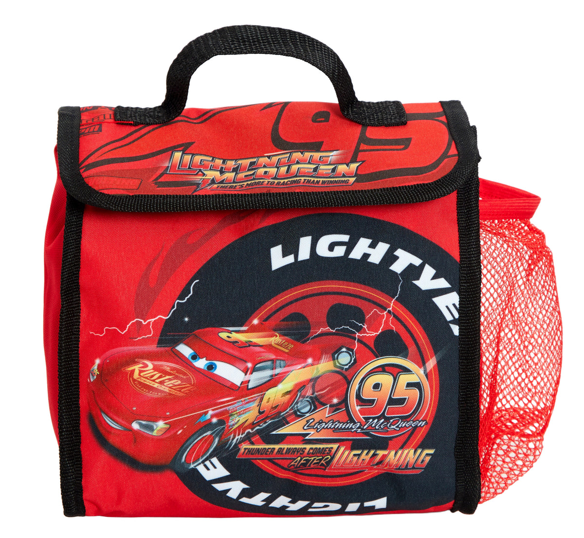 Disney Cars Backpack + Lunch Bag + Pencil Case 3 Piece Lightning School Bag Set