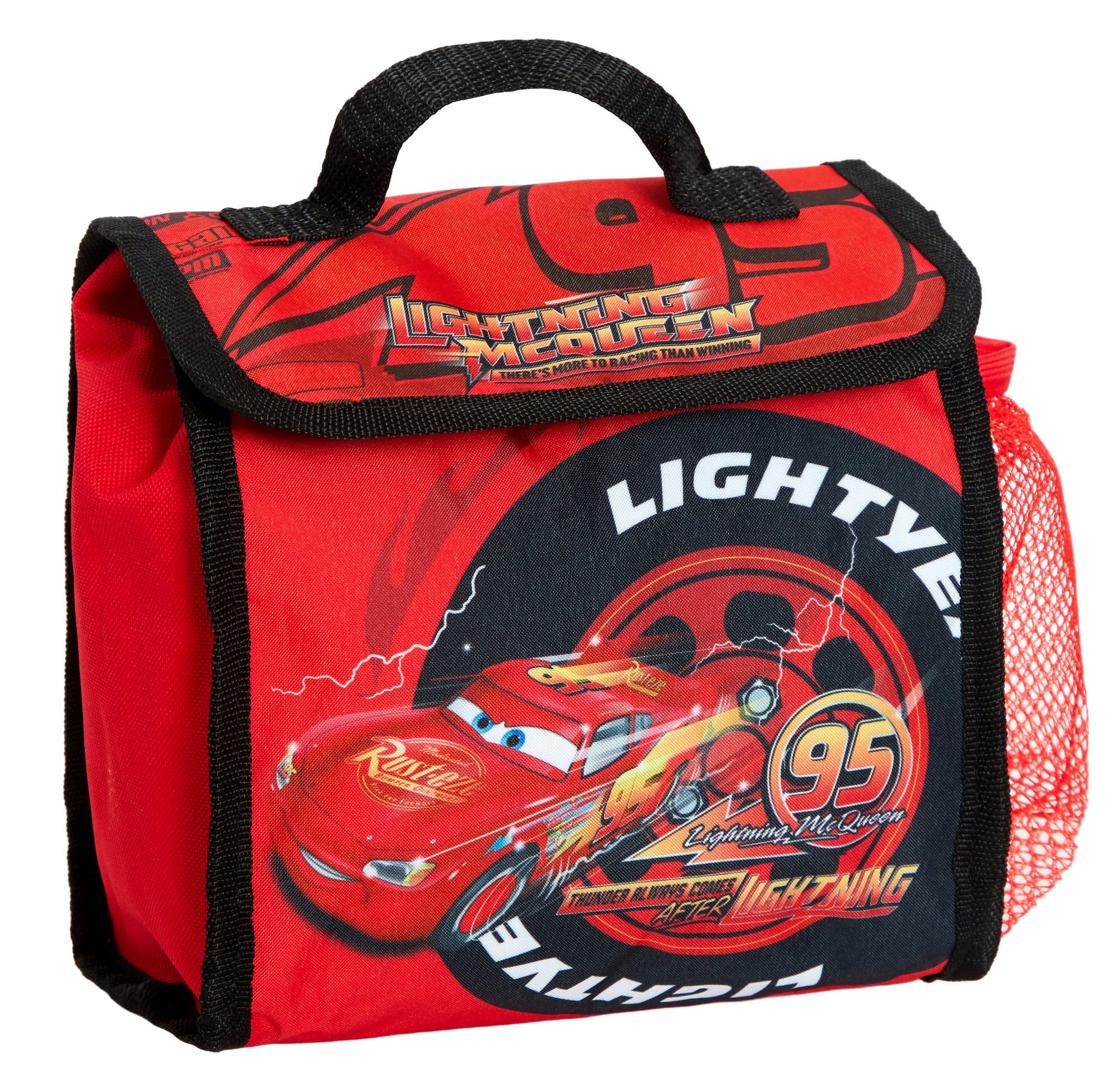 Disney Cars Backpack + Lunch Bag + Pencil Case 3 Piece Lightning School Bag Set
