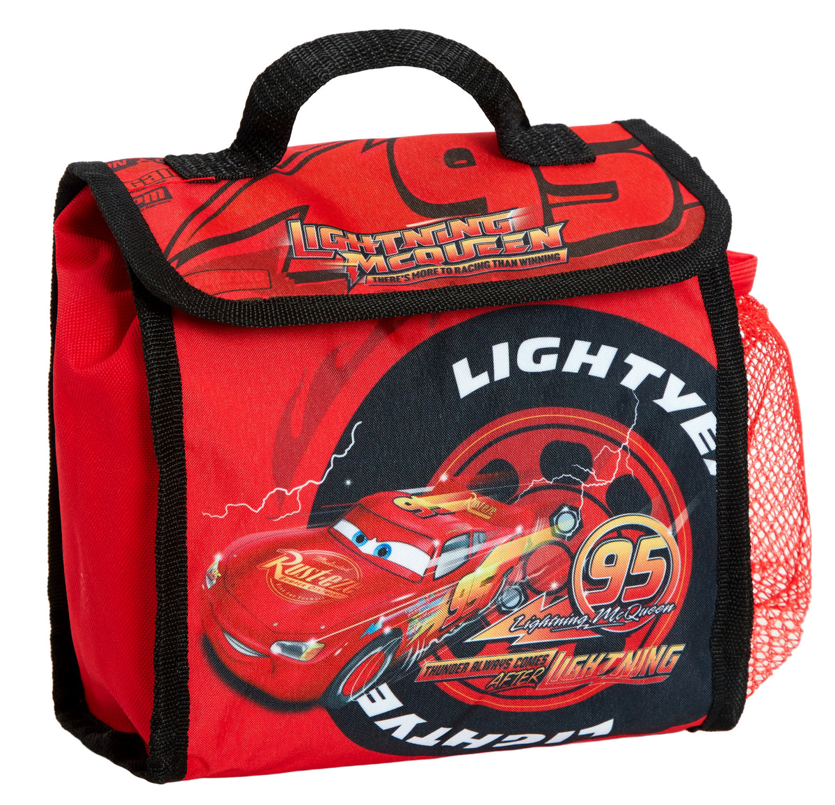 Disney Cars Backpack + Lunch Bag + Pencil Case 3 Piece Lightning School Bag Set