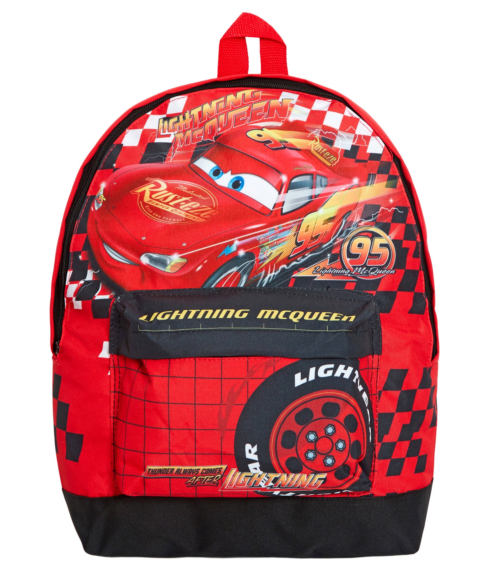 Disney Cars Backpack + Lunch Bag + Pencil Case 3 Piece Lightning School Bag Set