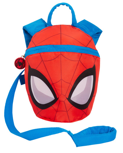 Spiderman Backpack With Reins Toddlers Detachable Safety Harness Nursery Day Bag