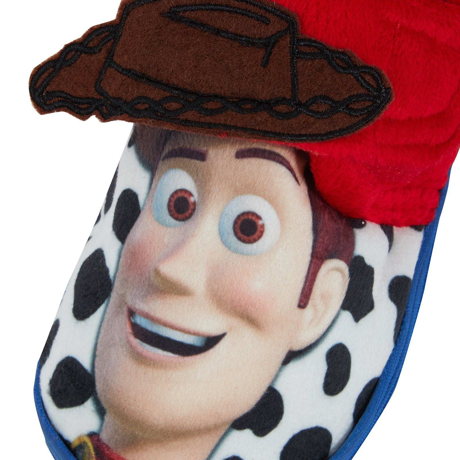 Kids Disney Toy Story Woody Slippers Boys Comfort Easy Touch Fasten House Shoes