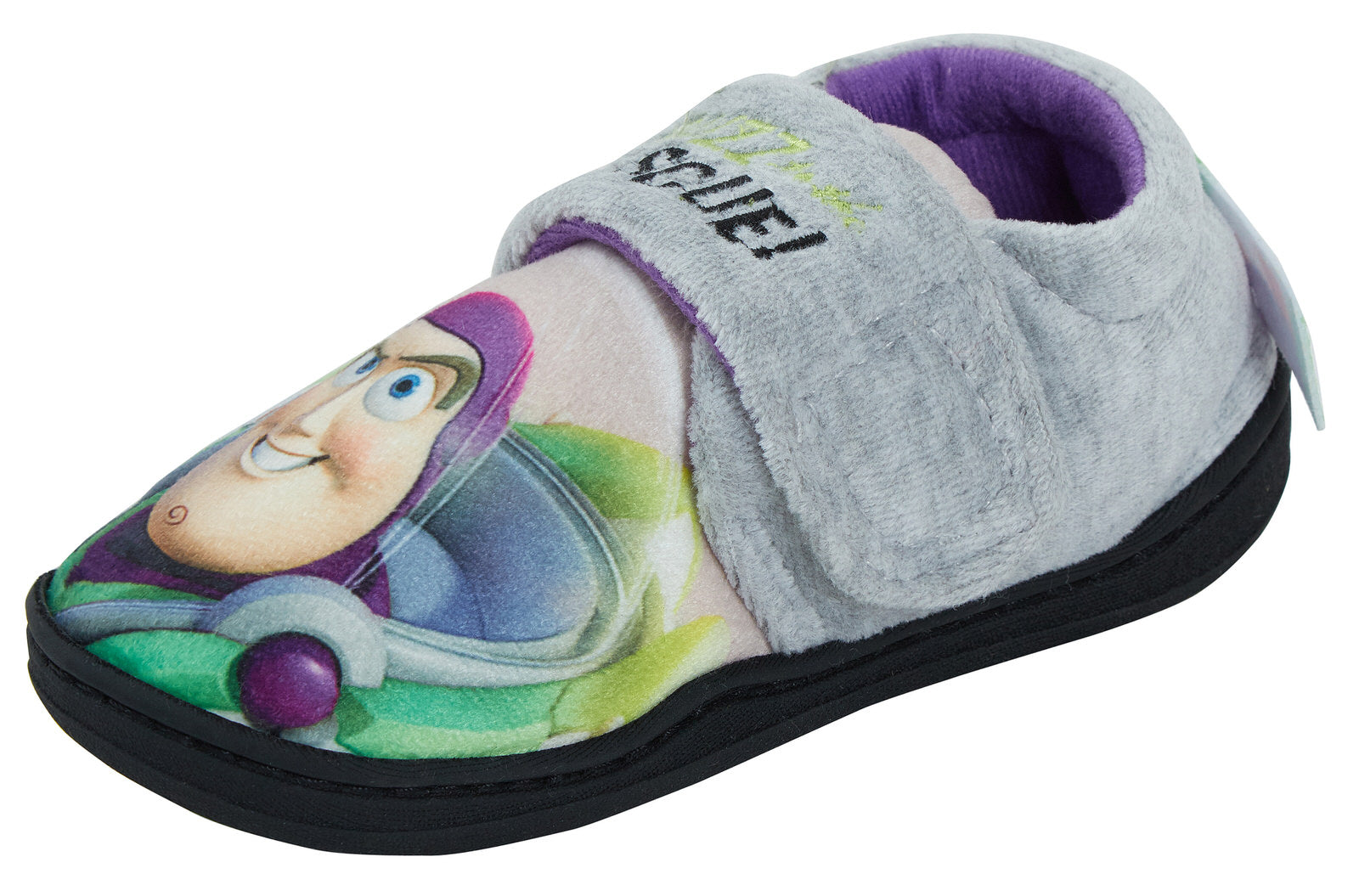 Disney Toy Story Buzz Lightyear Slippers Boys Comfort Easy Fasten House Shoes