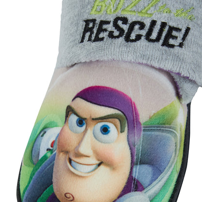 Disney Toy Story Buzz Lightyear Slippers Boys Comfort Easy Fasten House Shoes