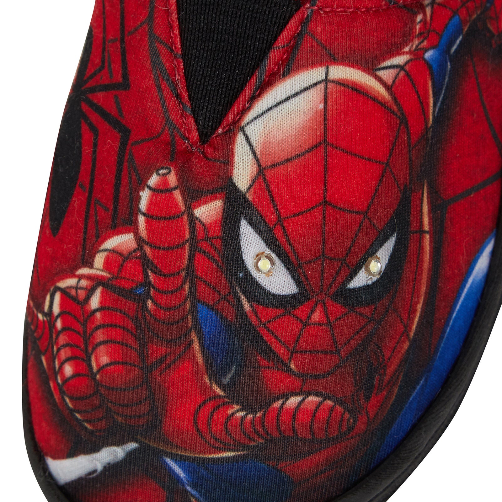 Boys Spiderman Light Up Flashing Slippers Kids Marvel Mule Nursery House Shoes