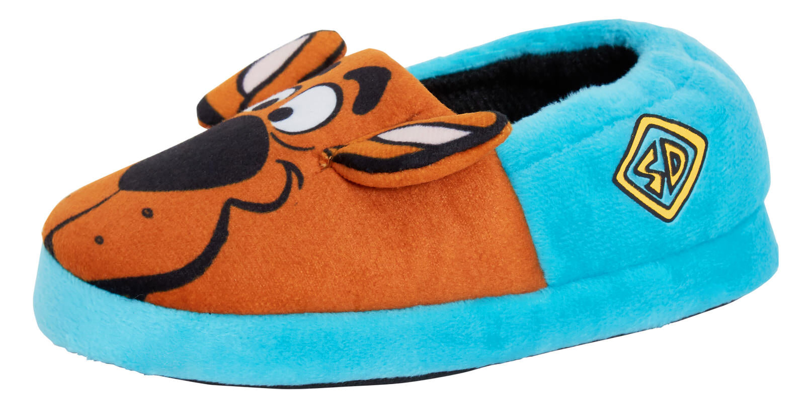 Kids Scooby Doo Slippers Boys Girls 3D Ears Slip On Mules Warm Lined House Shoes