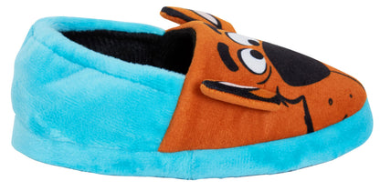 Kids Scooby Doo Slippers Boys Girls 3D Ears Slip On Mules Warm Lined House Shoes