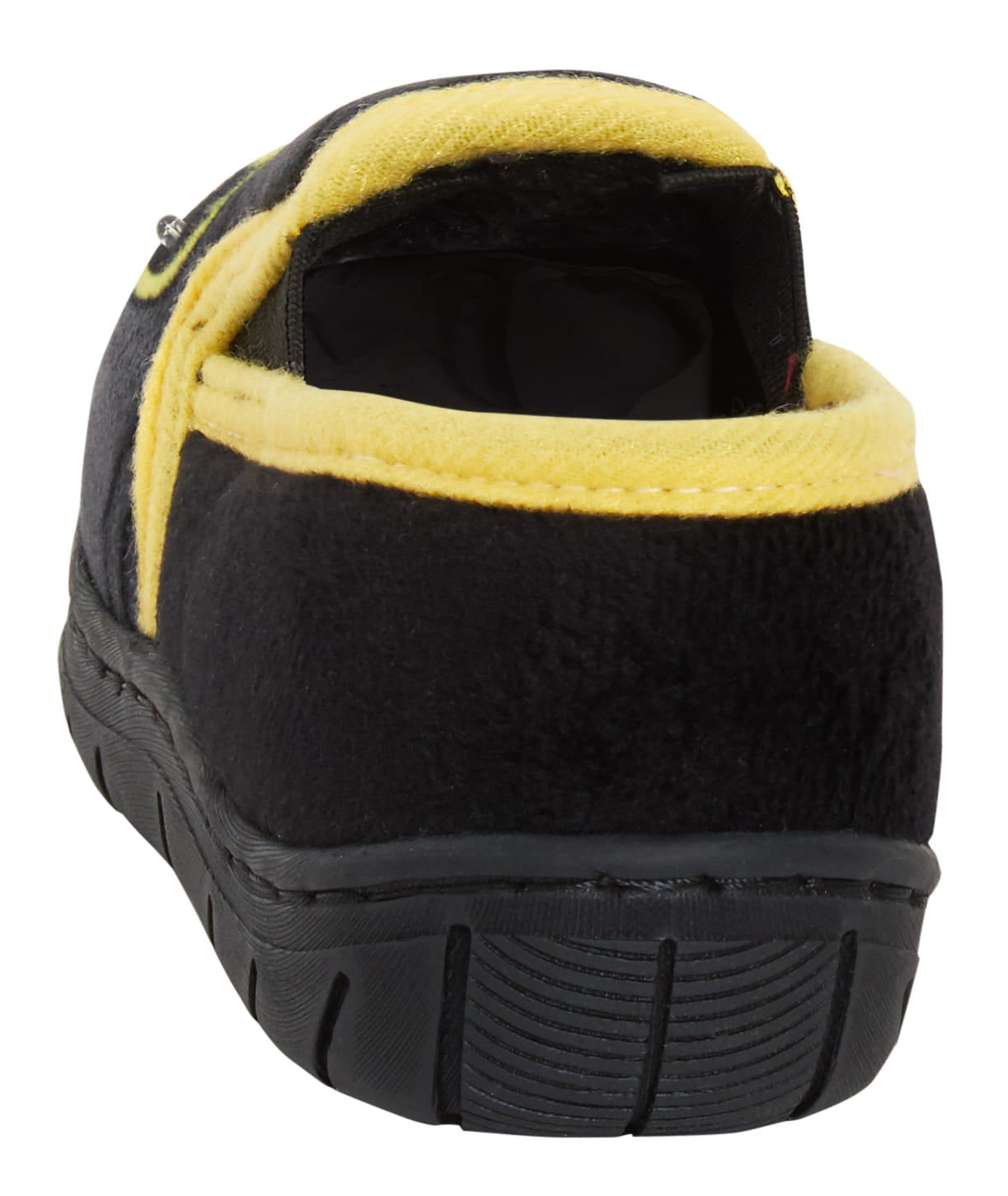 Boys Batman Light Up Slippers Kids Fur Lined Slip On Flashing House Shoes Mules