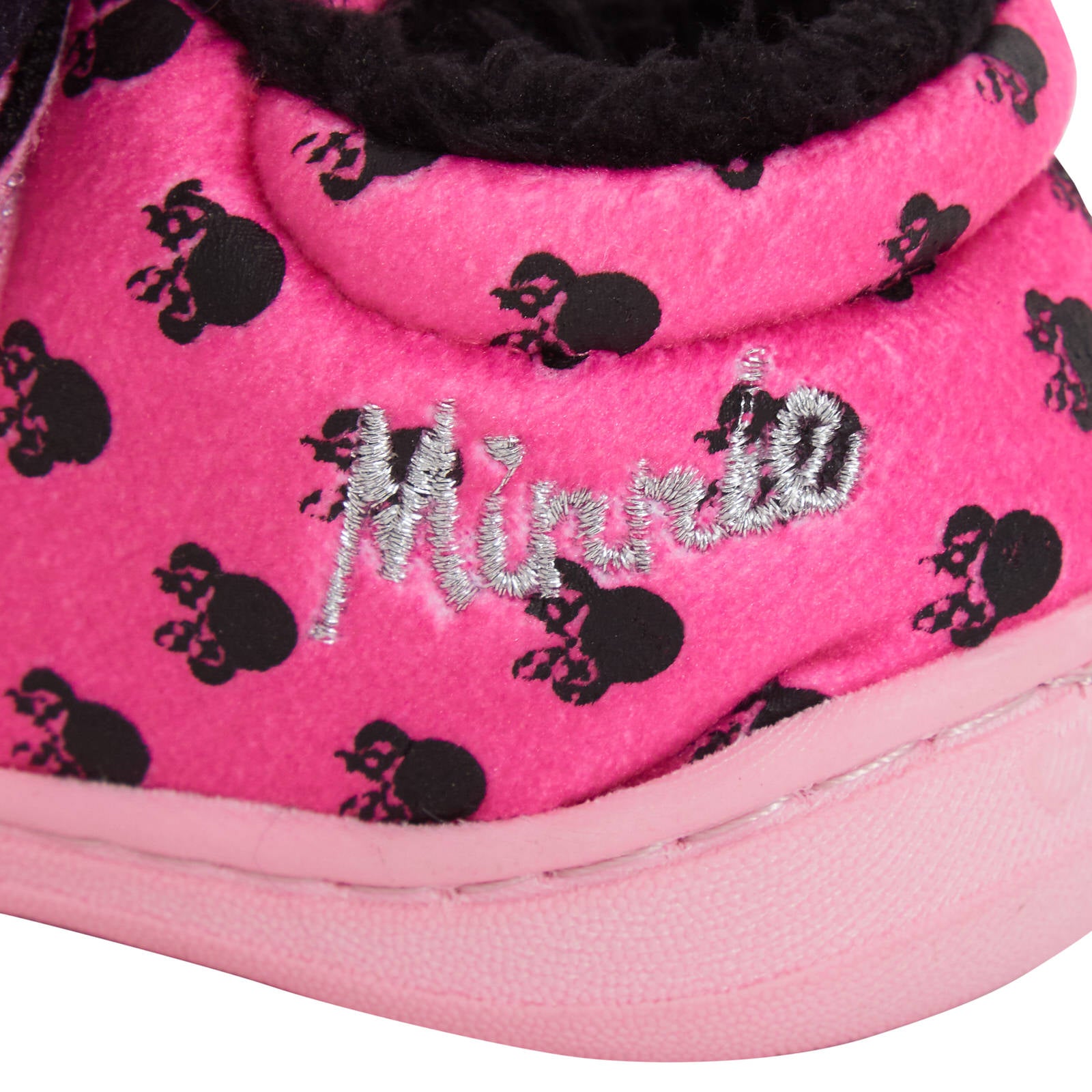 Girls Disney Minnie Mouse Slipper Booties Toddlers First Walkers House Shoes