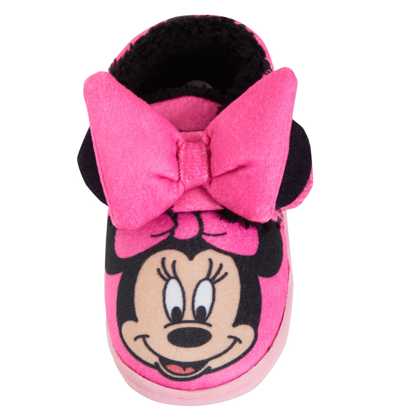 Girls Disney Minnie Mouse Slipper Booties Toddlers First Walkers House Shoes