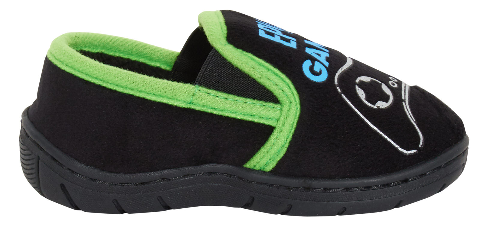 Boys Epic Gamer Slippers Kids Gaming Slip On Mules Warm Fleece Lined House Shoes