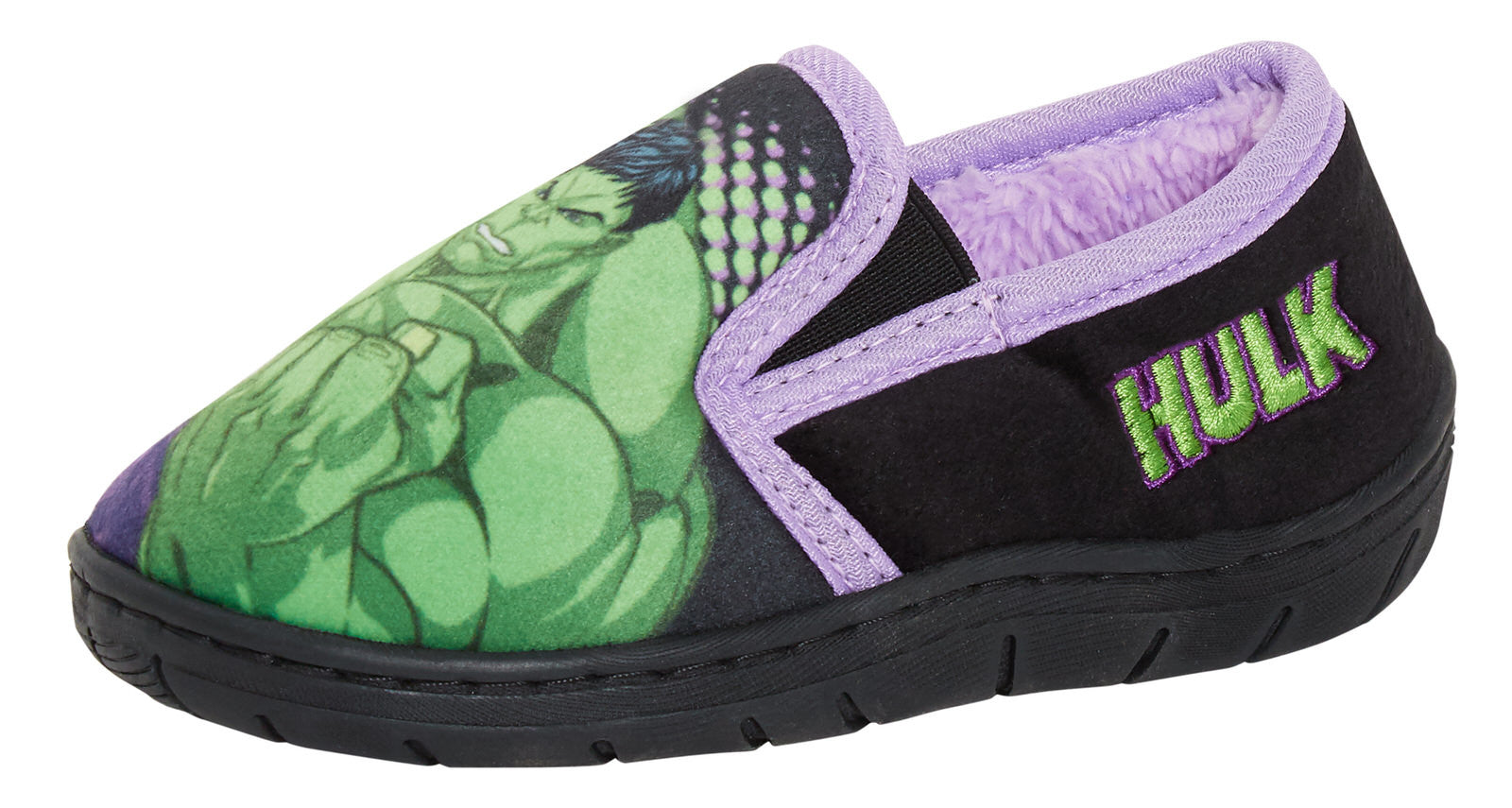 Boys Incredible Hulk Slippers For Kids Boys Marvel Warm Fleece Lined House Shoes