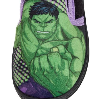 Boys Incredible Hulk Slippers For Kids Boys Marvel Warm Fleece Lined House Shoes