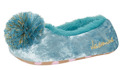 Girls Disney Princess Jasmine Slippers Kids Aladdin Fleece Lined Dress Up Pumps