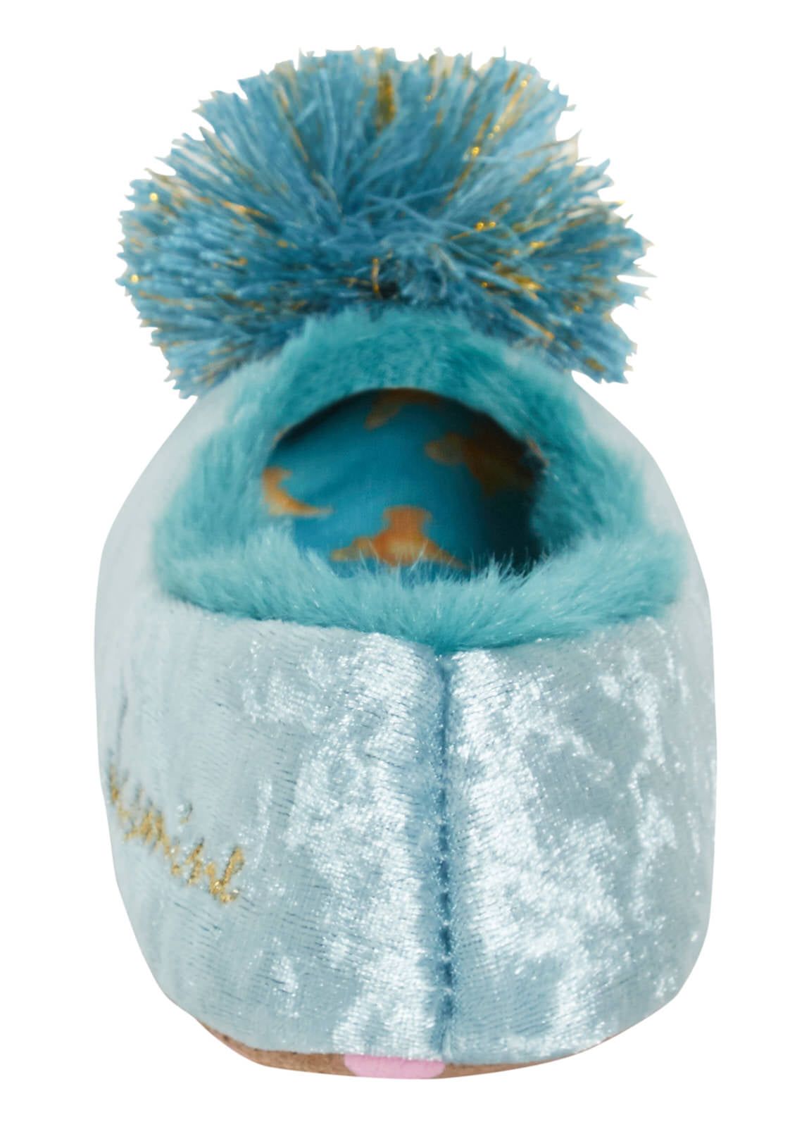 Girls Disney Princess Jasmine Slippers Kids Aladdin Fleece Lined Dress Up Pumps