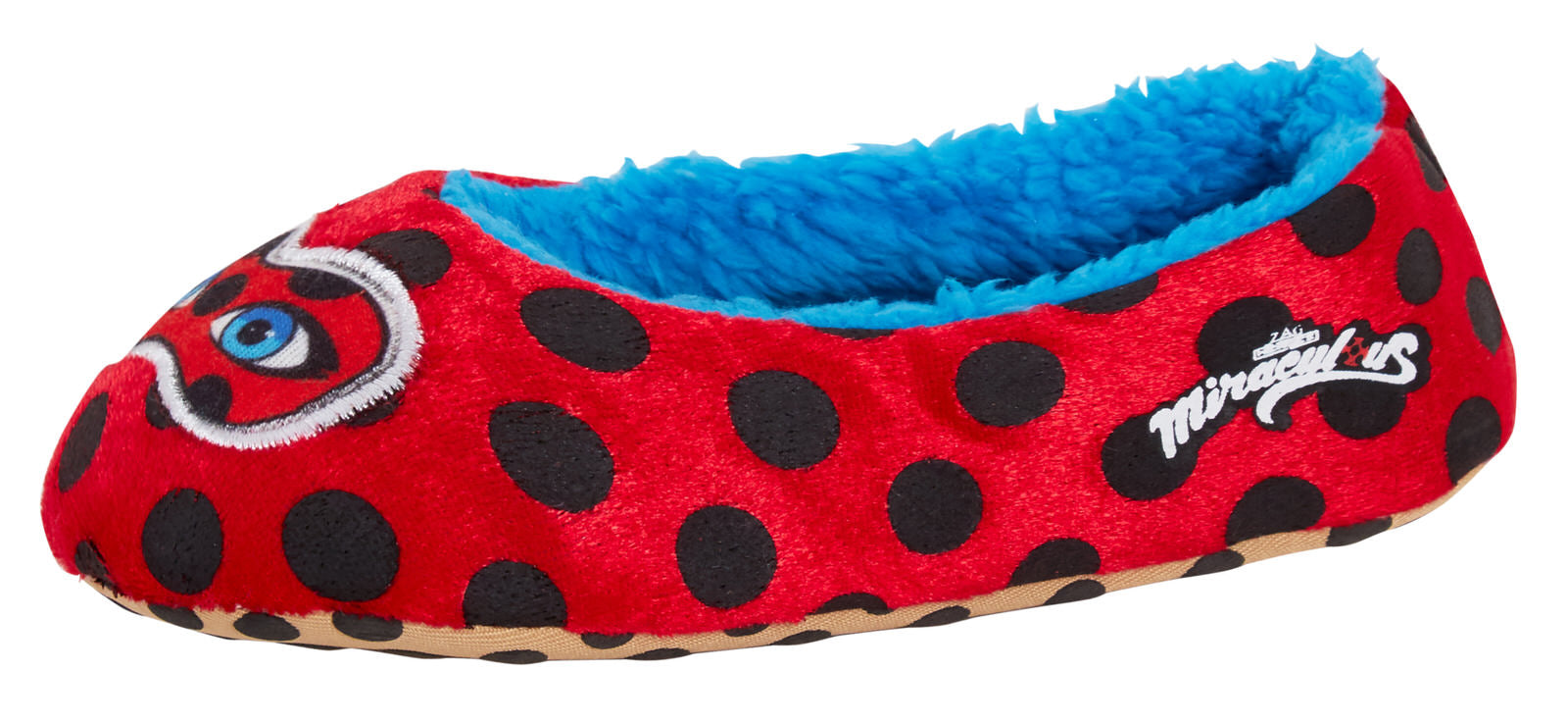 Girls Miraculous Ladybug Ballet Slippers Kids Fleece Lined House Shoes Socks