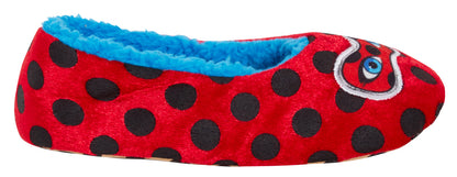 Girls Miraculous Ladybug Ballet Slippers Kids Fleece Lined House Shoes Socks