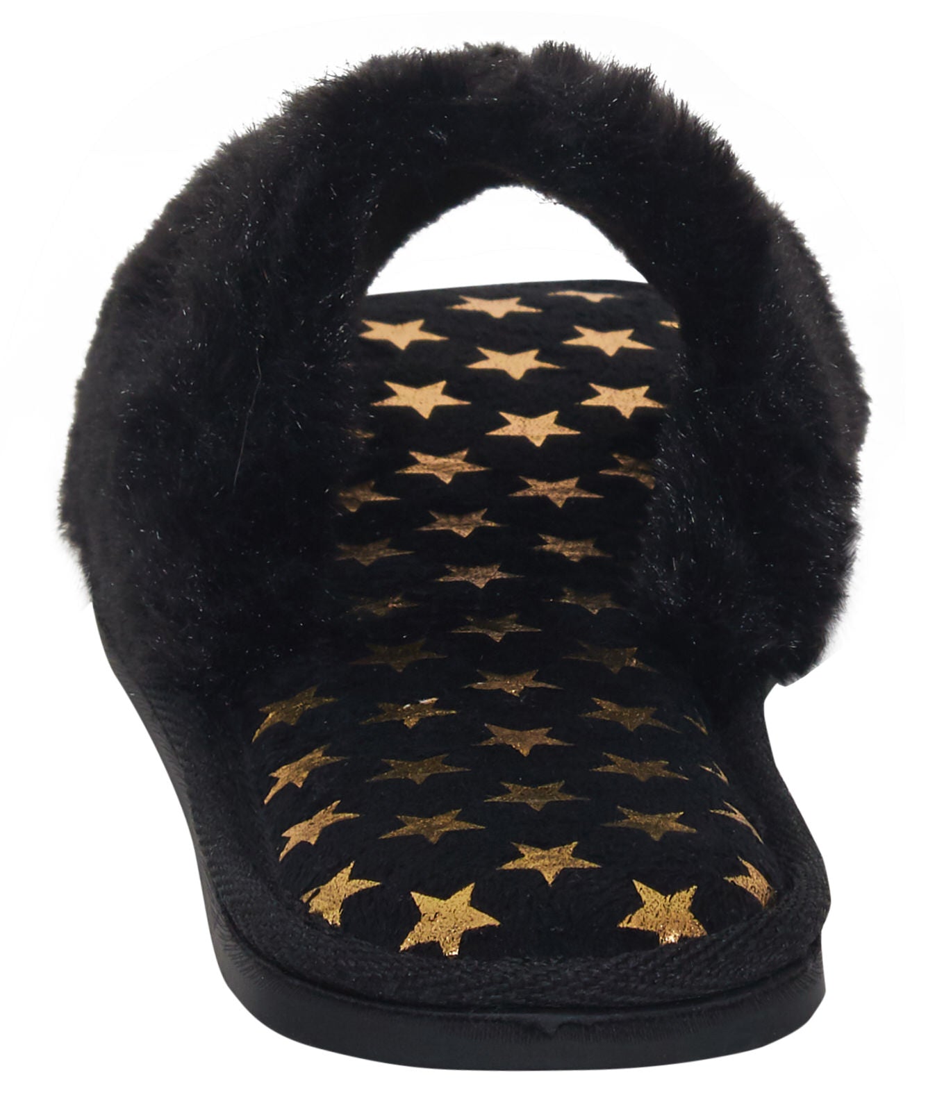 Womens Wonder Woman Slippers Faux Fur Open Toe Slipper Mules Sliders House Shoes