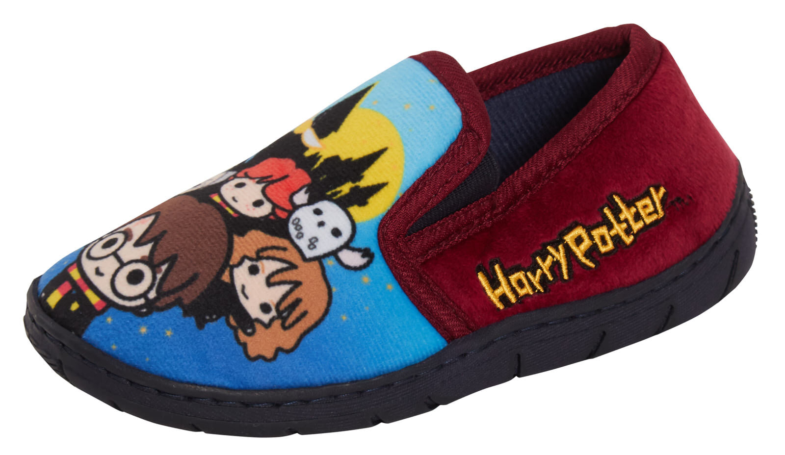 Harry Potter Chibi Slippers Boys Girls Hogwarts Slip On Mules Kids House Shoes