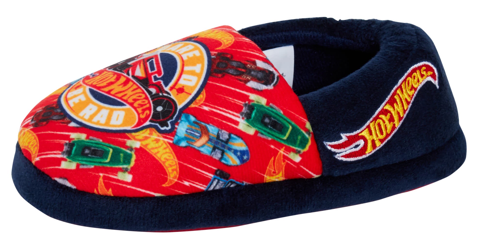 Boys Hot Wheels Slippers for Kids Toy Racing Cars House Shoes Slip On Mules Gift