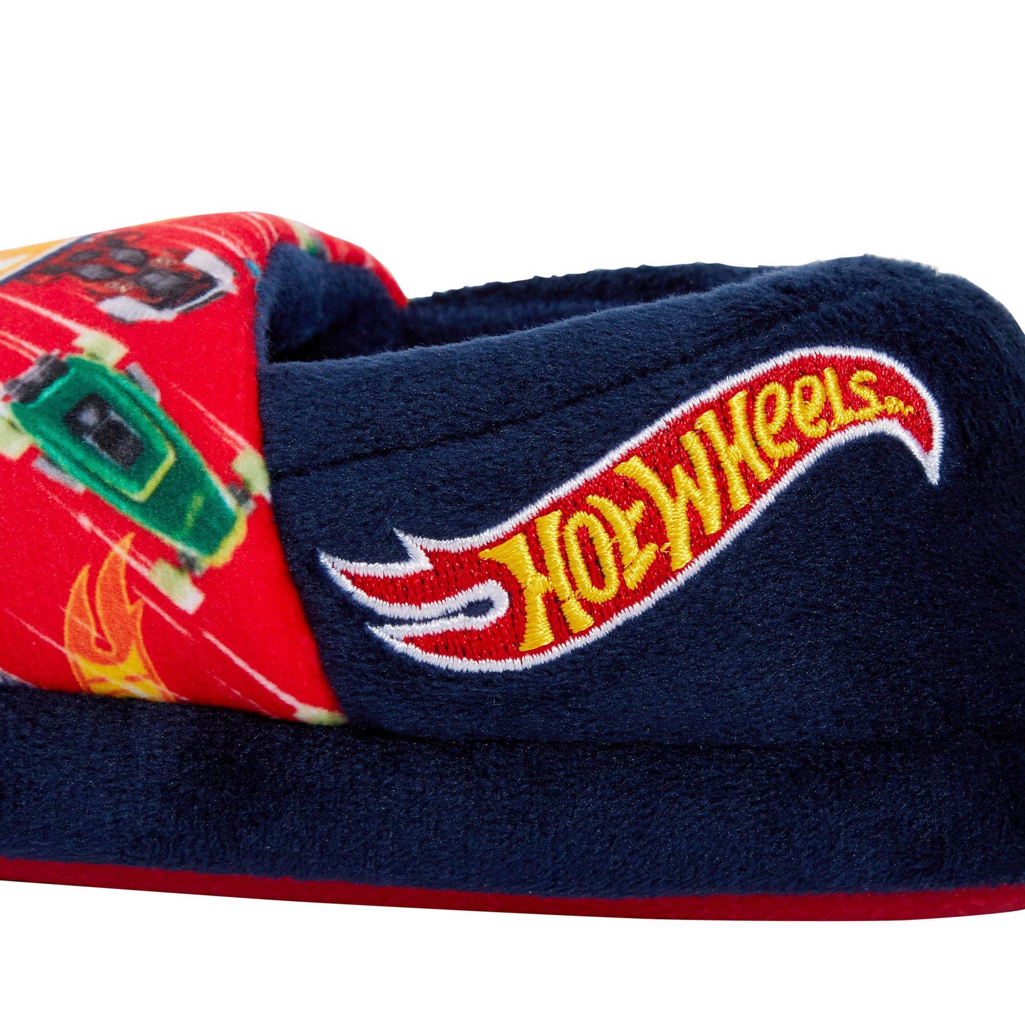 Boys Hot Wheels Slippers for Kids Toy Racing Cars House Shoes Slip On Mules Gift