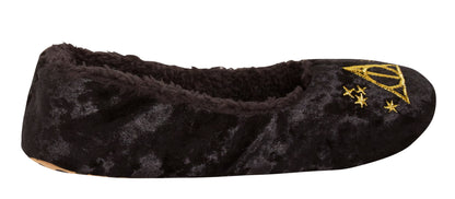 Harry Potter Slippers For Womens Girls Deathly Hallows Ballet Pump Slipper Socks