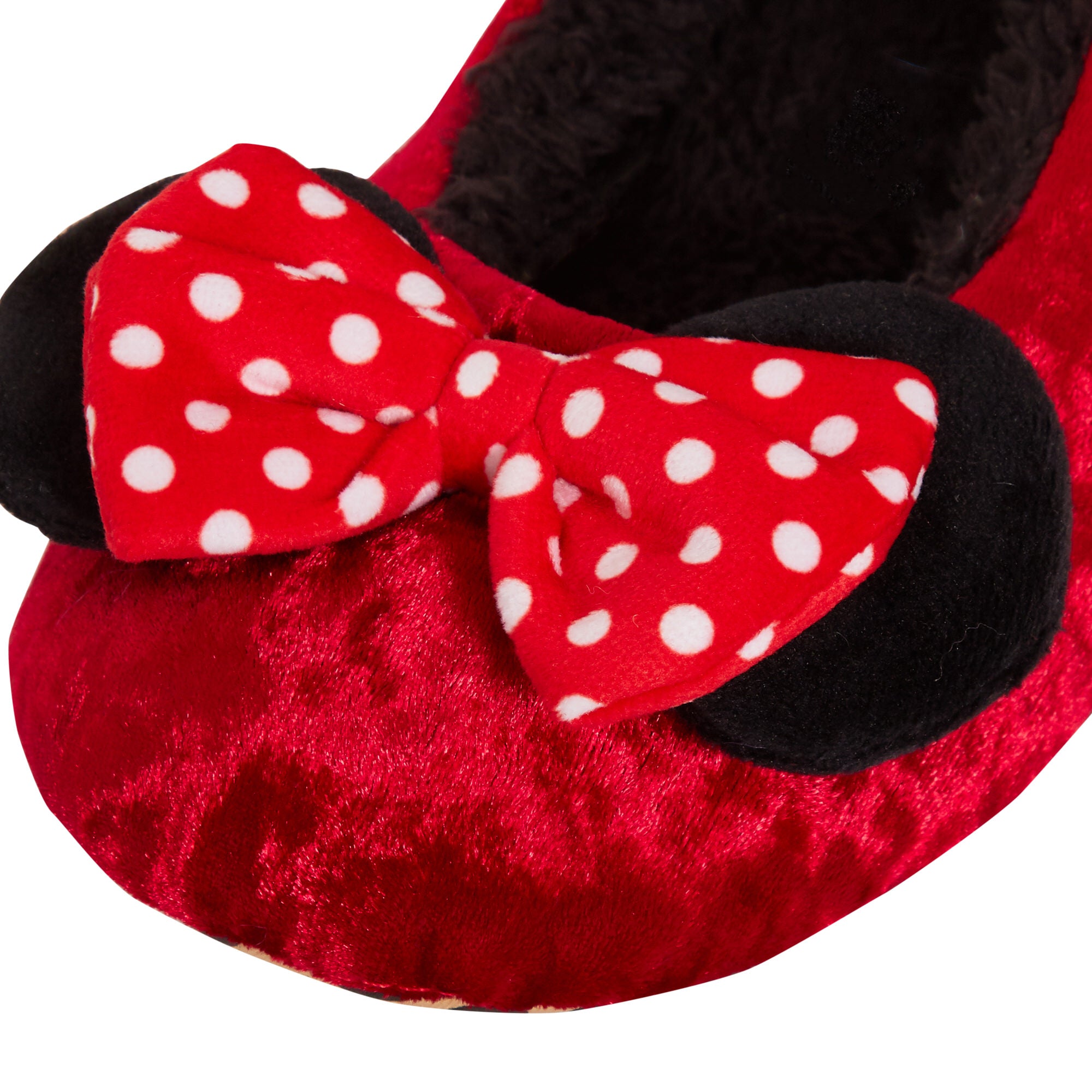 Minnie Mouse Slippers For Women Girls Teens Disney Slip On Ballet Slipper Socks