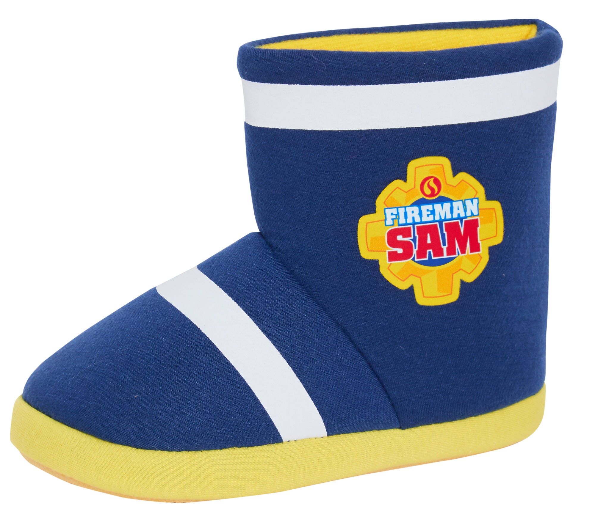 Fireman Sam Slipper Boots Boys Dress Up Slippers Booties Fleece House Shoes