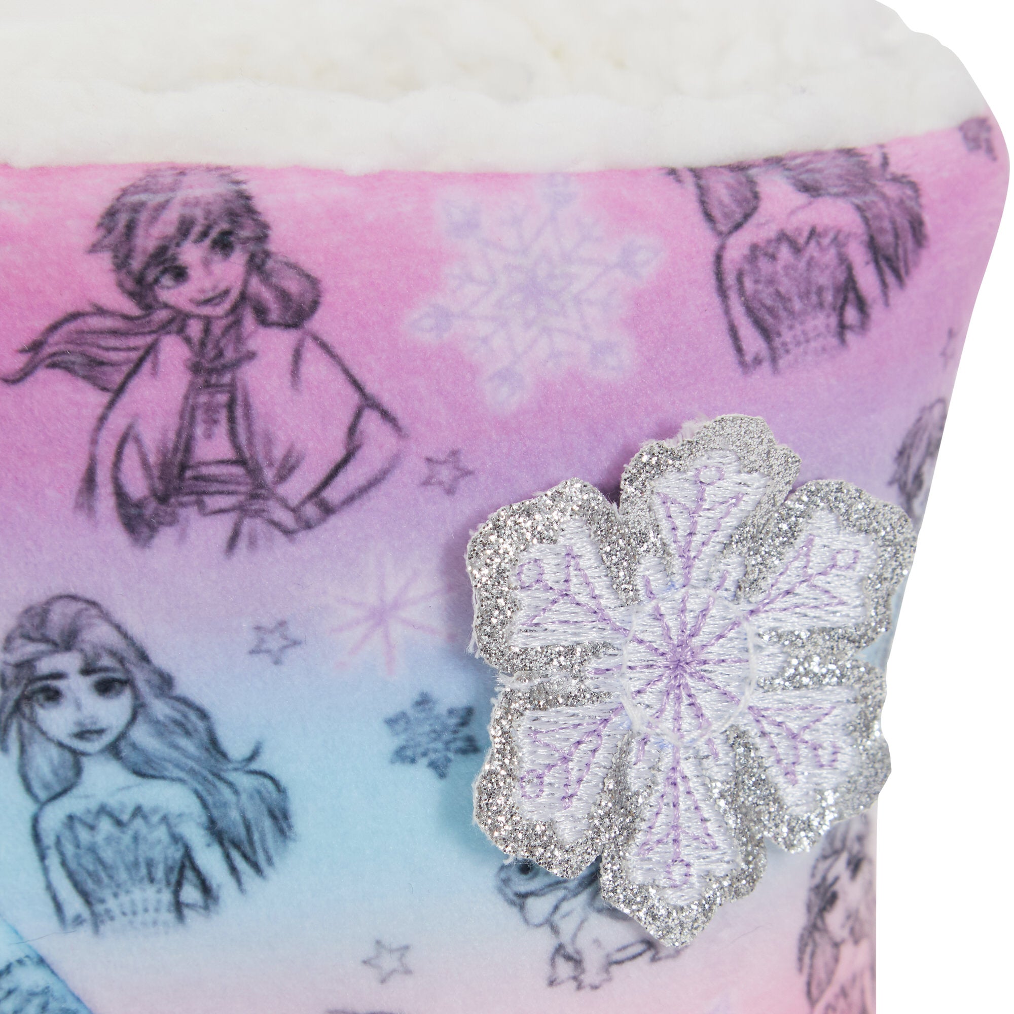 Girls Disney Frozen Slipper Boots Elsa Anna Slippers Warm Fleece Booties Gift