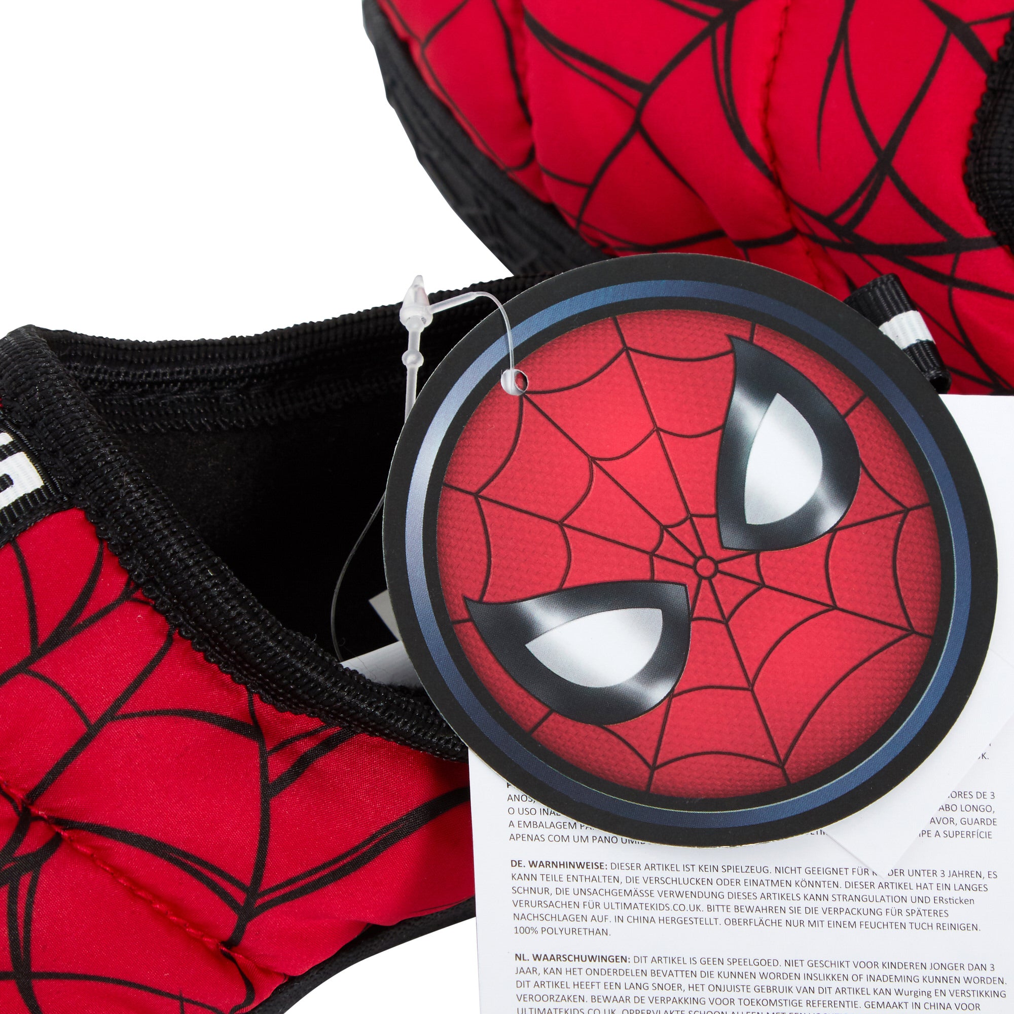 Boys Spider-Man Slippers Kids Marvel Quilted Fleece Lined Slip On House Shoes