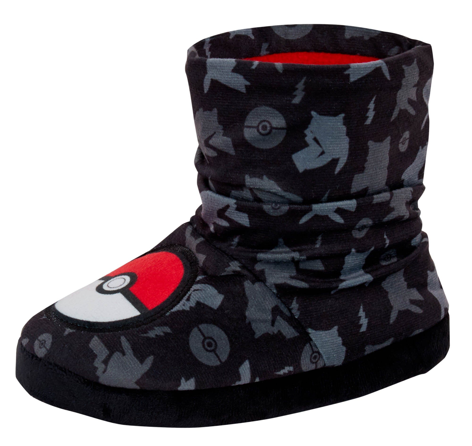 Pokemon Slipper Boots Kids Slippers Slouch Pokeball Gamer Fleece Slipper Socks