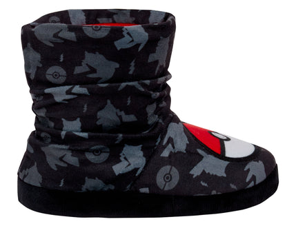 Pokemon Slipper Boots Kids Slippers Slouch Pokeball Gamer Fleece Slipper Socks