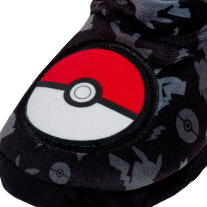 Pokemon Slipper Boots Kids Slippers Slouch Pokeball Gamer Fleece Slipper Socks