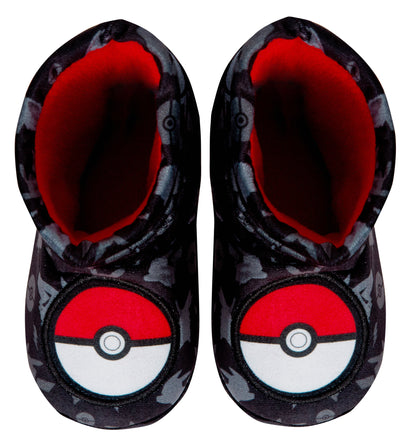 Pokemon Slipper Boots Kids Slippers Slouch Pokeball Gamer Fleece Slipper Socks