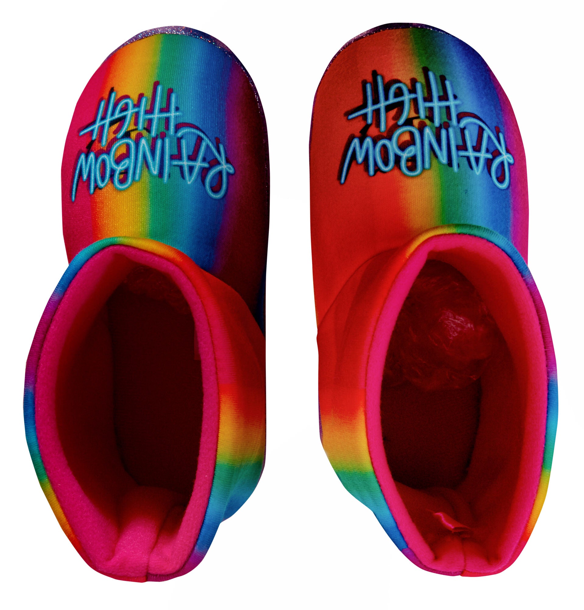 Girls Rainbow High Slipper Boots For Kids Slippers Fleece Booties House Shoes