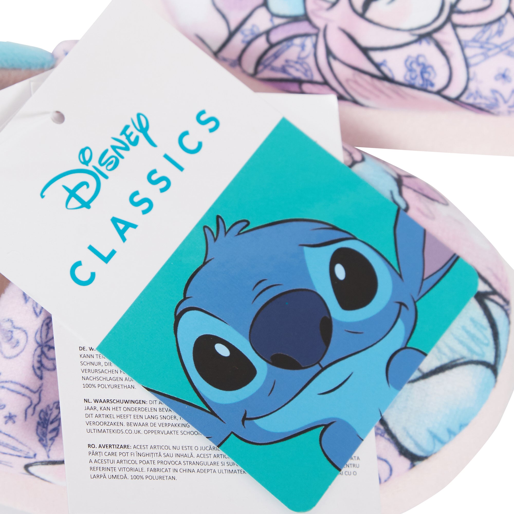 Girls Disney Stitch Slippers For Kids Stitch & Angel Slip On House Shoes Mules