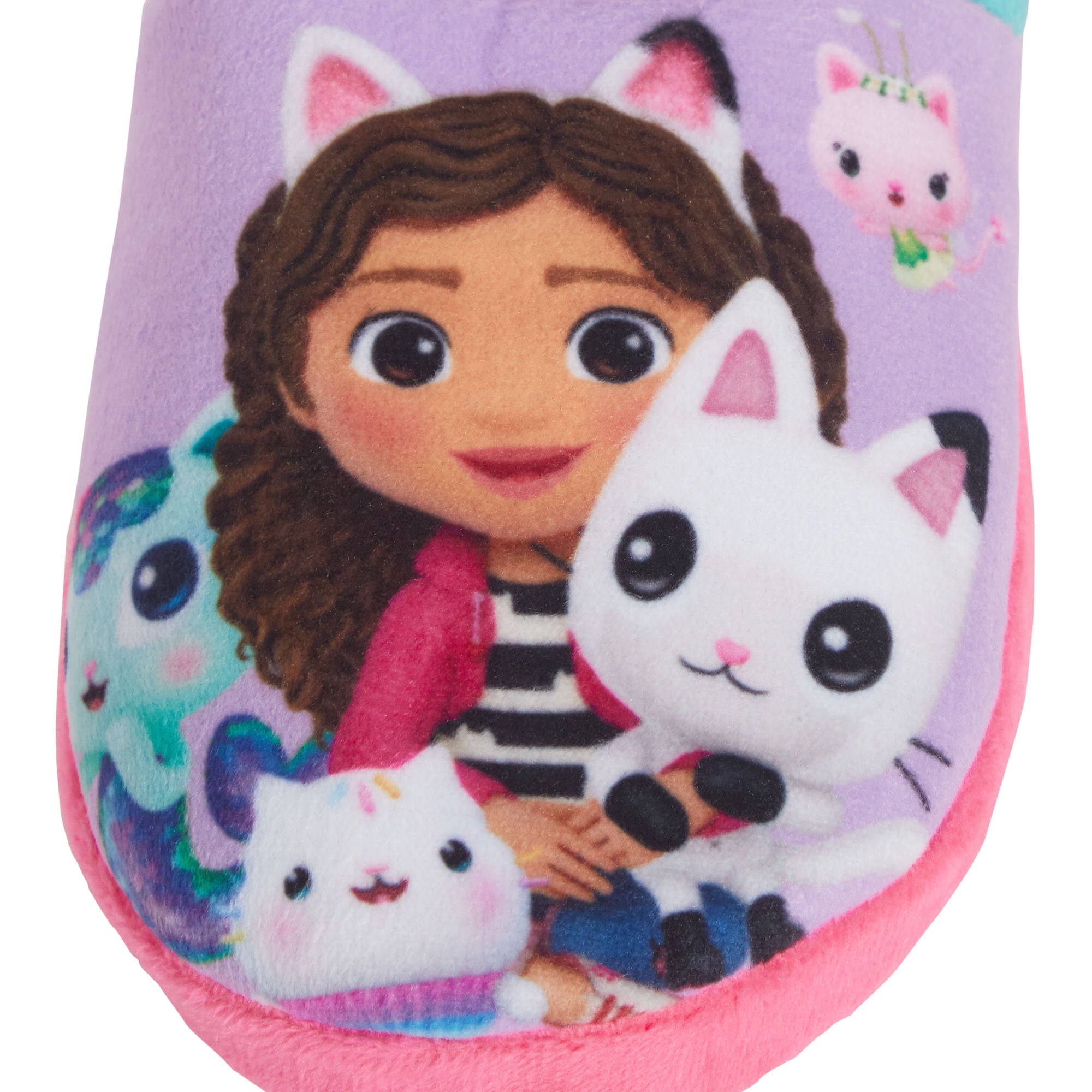 Girls Gabby's Dollhouse Slippers Kids Gabbys Pandy Paws Slip On Mules House Shoes