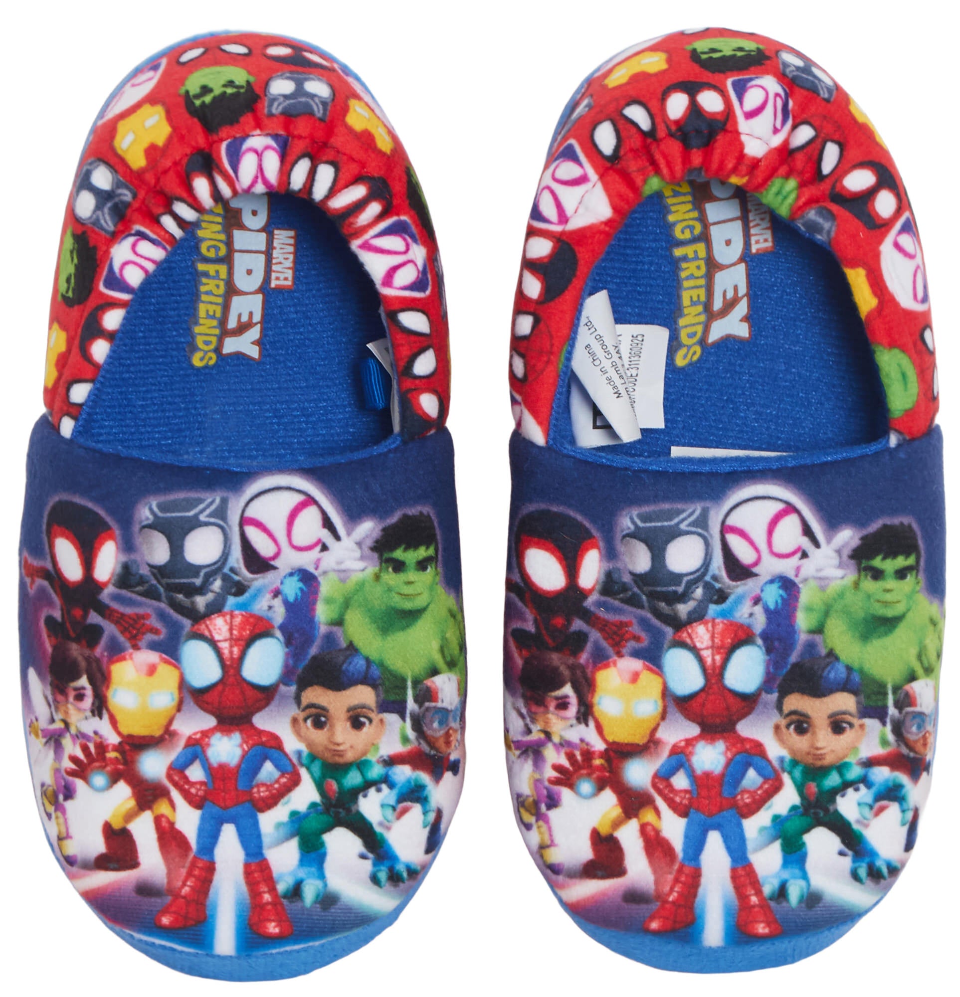 Spidey And His Amazing Friends Slippers Kids Marvel House Shoe Slip On Mule Gift