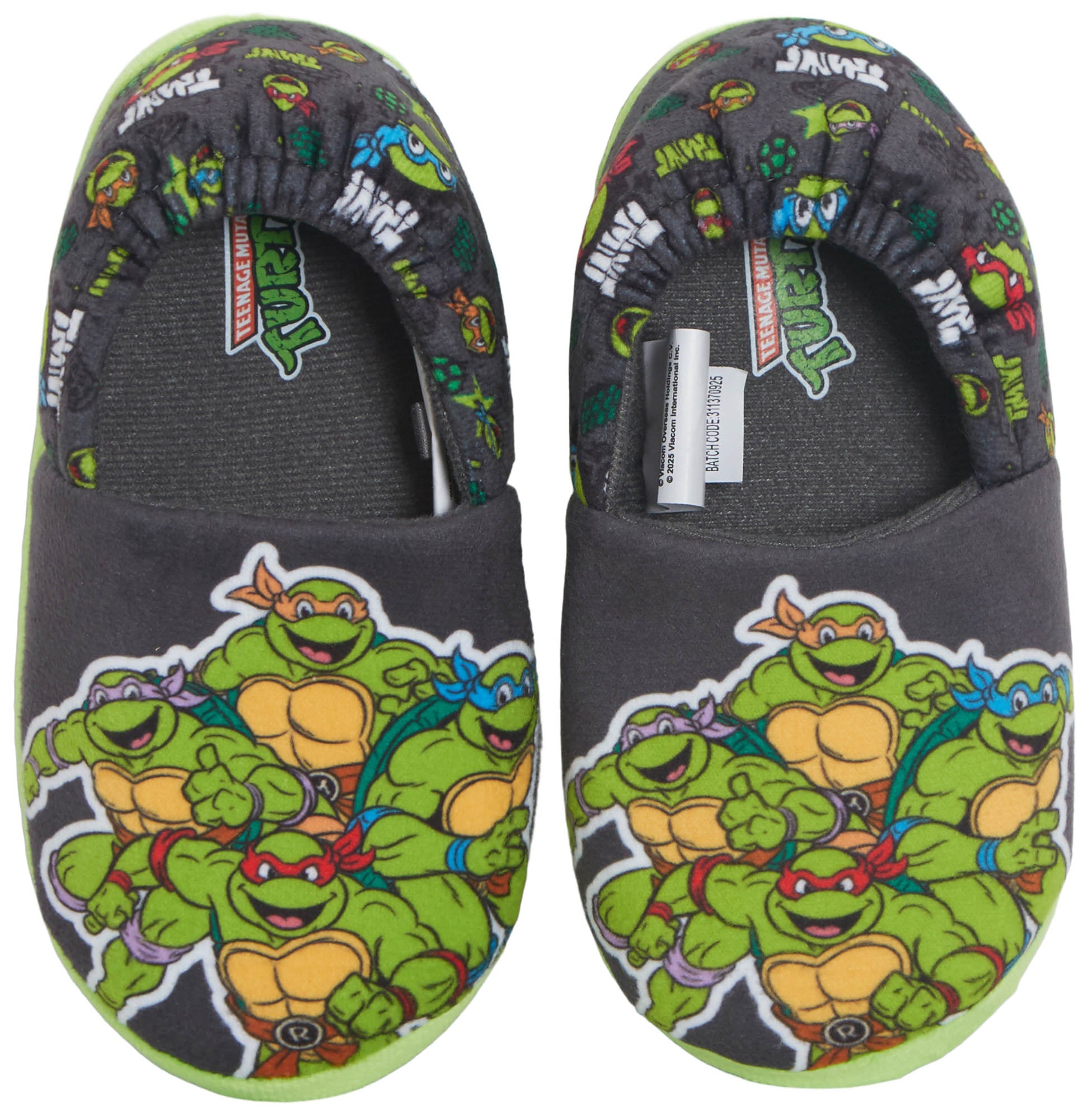 Teenage Mutant Ninja Turtles Slippers Kids TMNT House Shoes Slip On Mules Gift