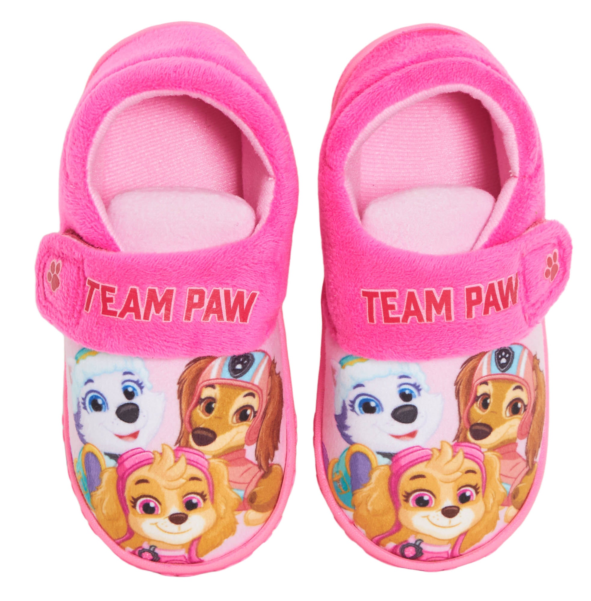 Girls PAW Patrol Slippers Kids Skye Everest Liberty Easy Fasten House Shoes Booties