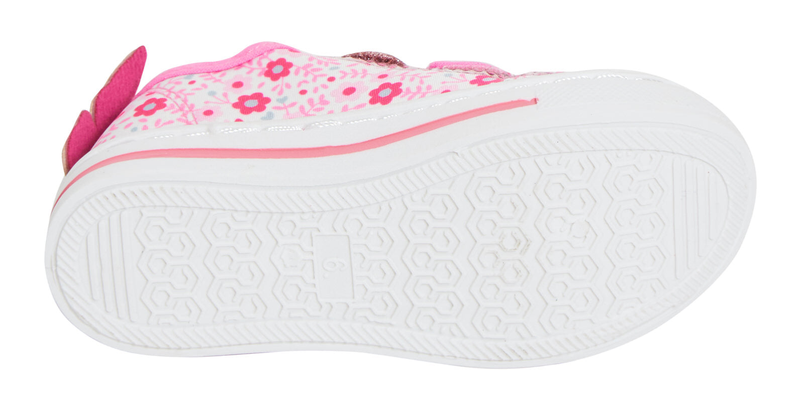 Girls Glitter Butterfly Canvas Pumps Kids Easy Touch Fasten Plimsolls Trainers