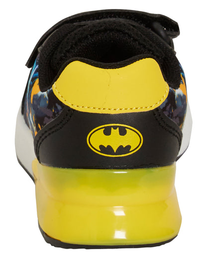 Batman Light Up Boys Trainers with Flashing Lights Kids DC Comics Skate Shoes