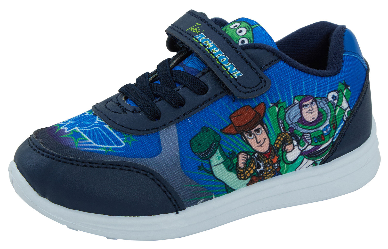 Boys Toy Story Trainers Disney Elastic Easy Fasten Sports Sneakers Shoes Size