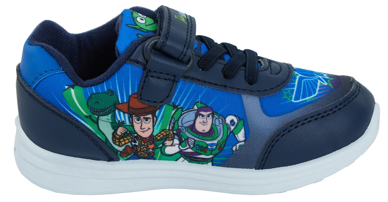 Boys Toy Story Trainers Disney Elastic Easy Fasten Sports Sneakers Shoes Size