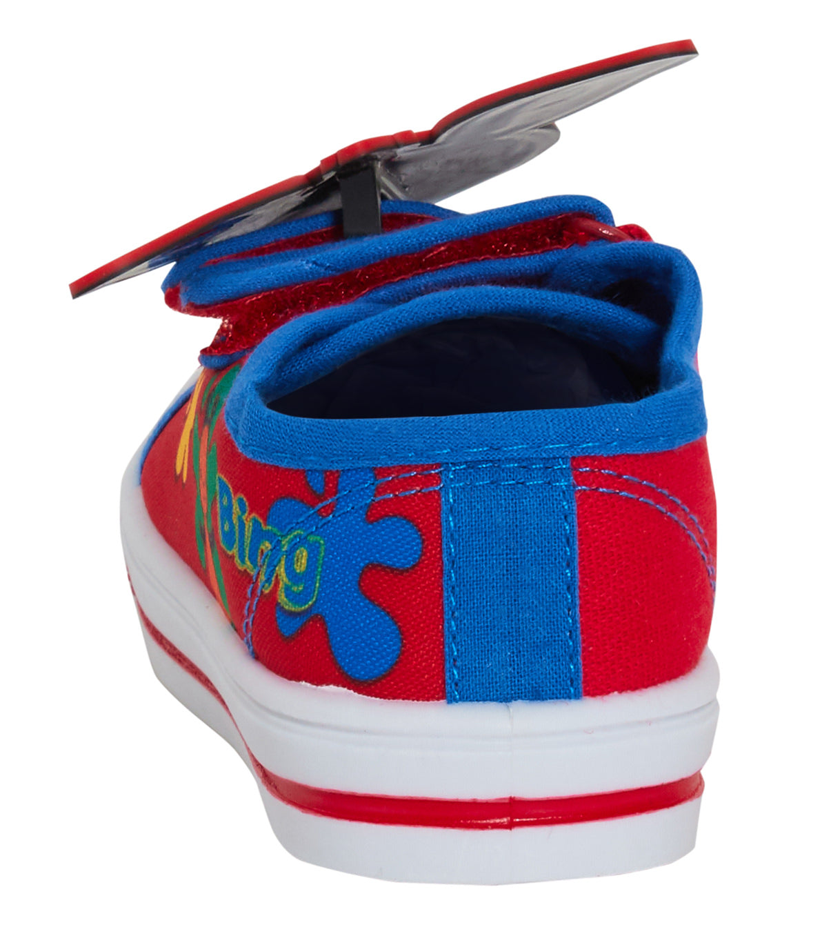 Bing Bunny Canvas Pumps Kids Character 3D Badge Easy Fasten Trainers Plimsolls